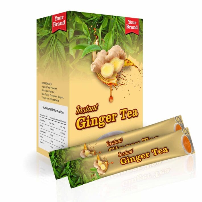 Instant Ginseng Tea - Food & Beverage product by Edmark Industries, ISO certified OEM manufacturer Malaysia