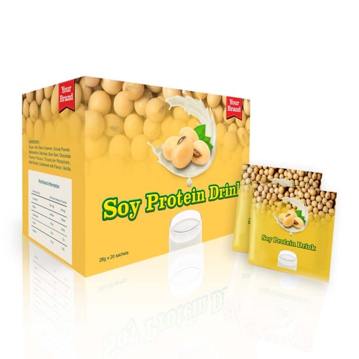 Soy Protein Drink - Food & Beverage product by Edmark Industries, ISO certified OEM manufacturer Malaysia