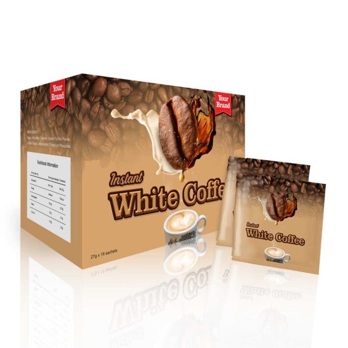 White Coffee - Food & Beverage product by Edmark Industries, ISO certified OEM manufacturer Malaysia